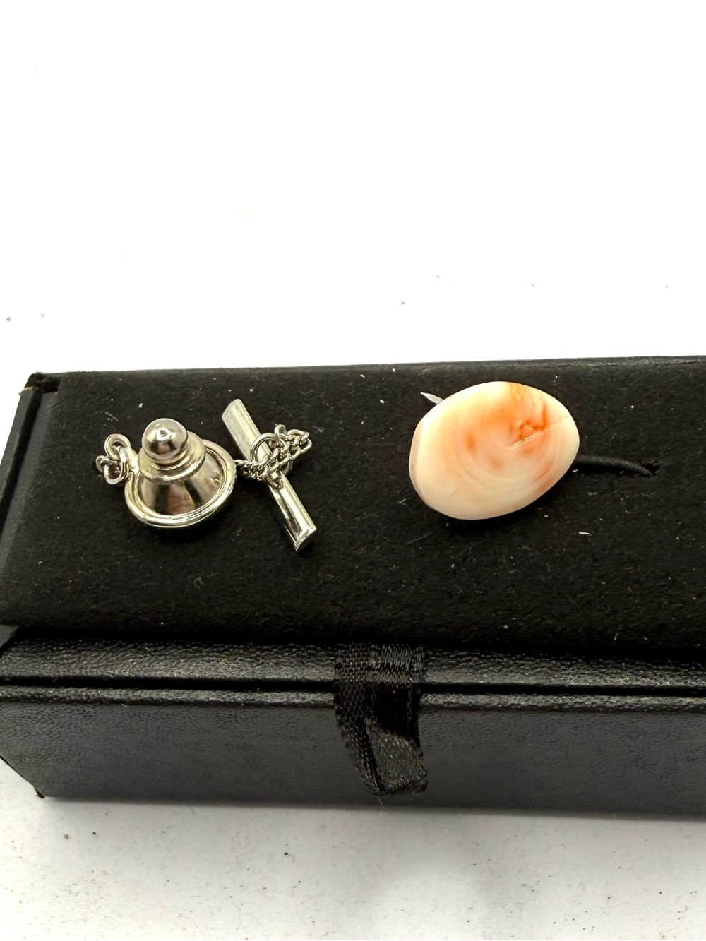 Angel Skin Coral Tie Pin